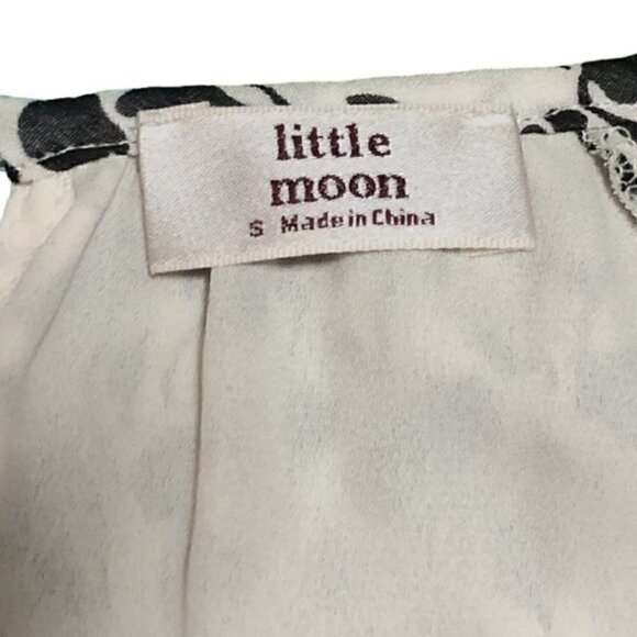 NWOT Little Moon Black & White Florals Print Verbenna Maxi Dress - Picture 7 of 12